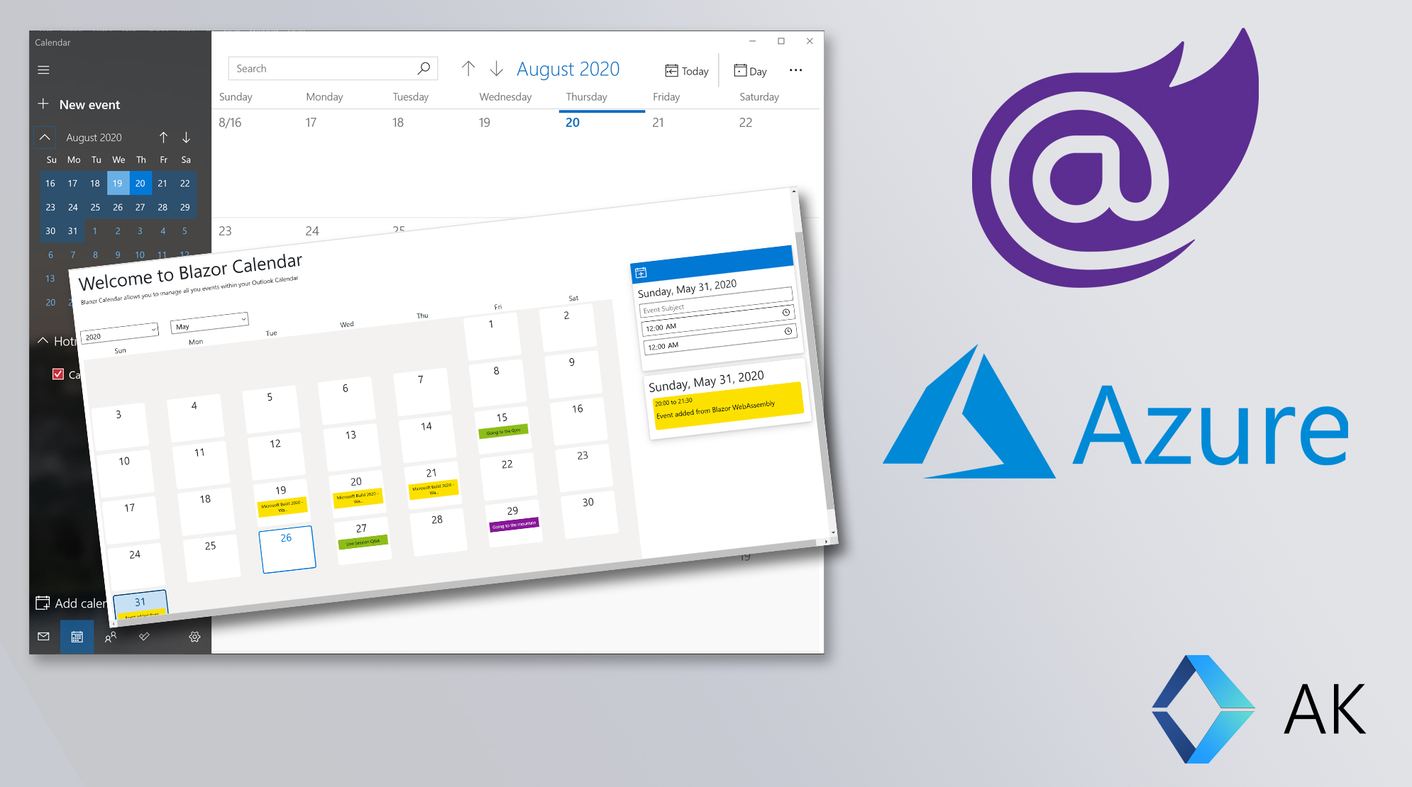 Developing a full Calendar Application with Blazor WebAssembly, Microsoft Graph and Azure Active Directory